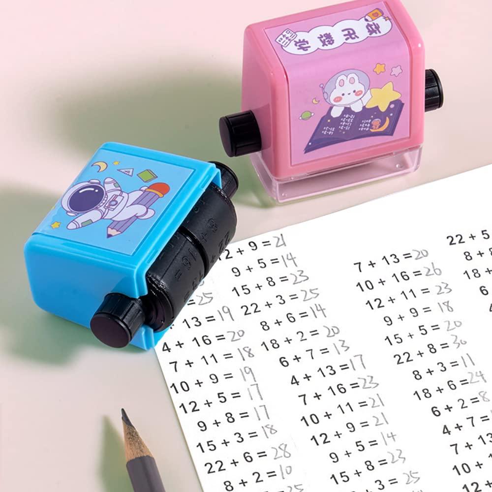 Roller Design Digital Teaching Stamp, Math Stamps Practice Tools for Preschool All Arithmetic