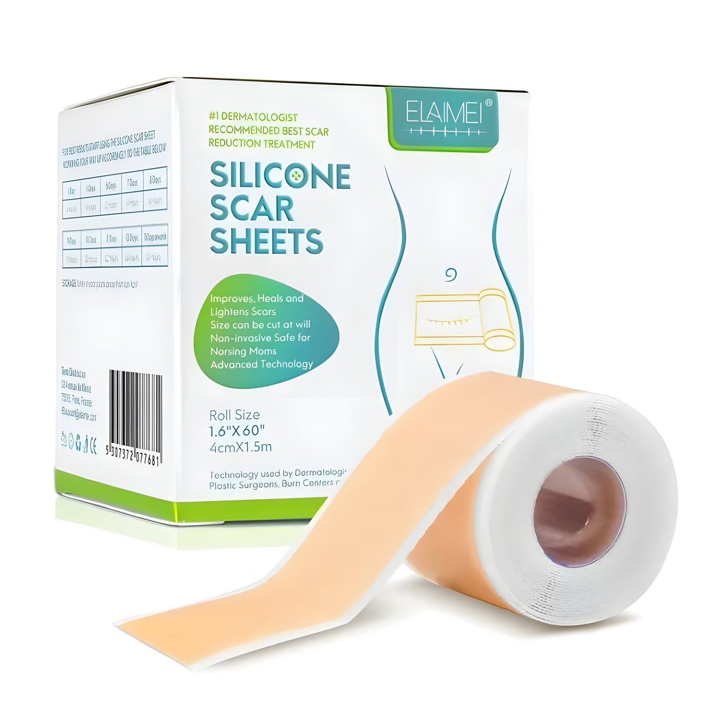 Silicon gel sheets for Scars - Transparent Medical Silicone Gel Tape